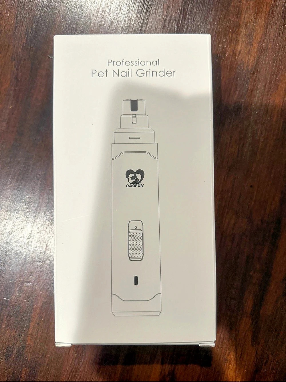 CASFUY 2-Speed Professional Pet Nail Grinder White NWT